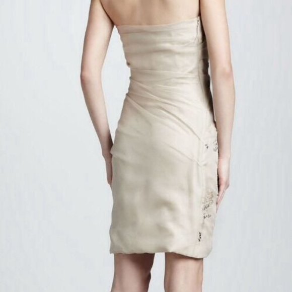 J. MENDEL**Embroidered Organza Dress $3750 US 4 - Picture 4 of 8